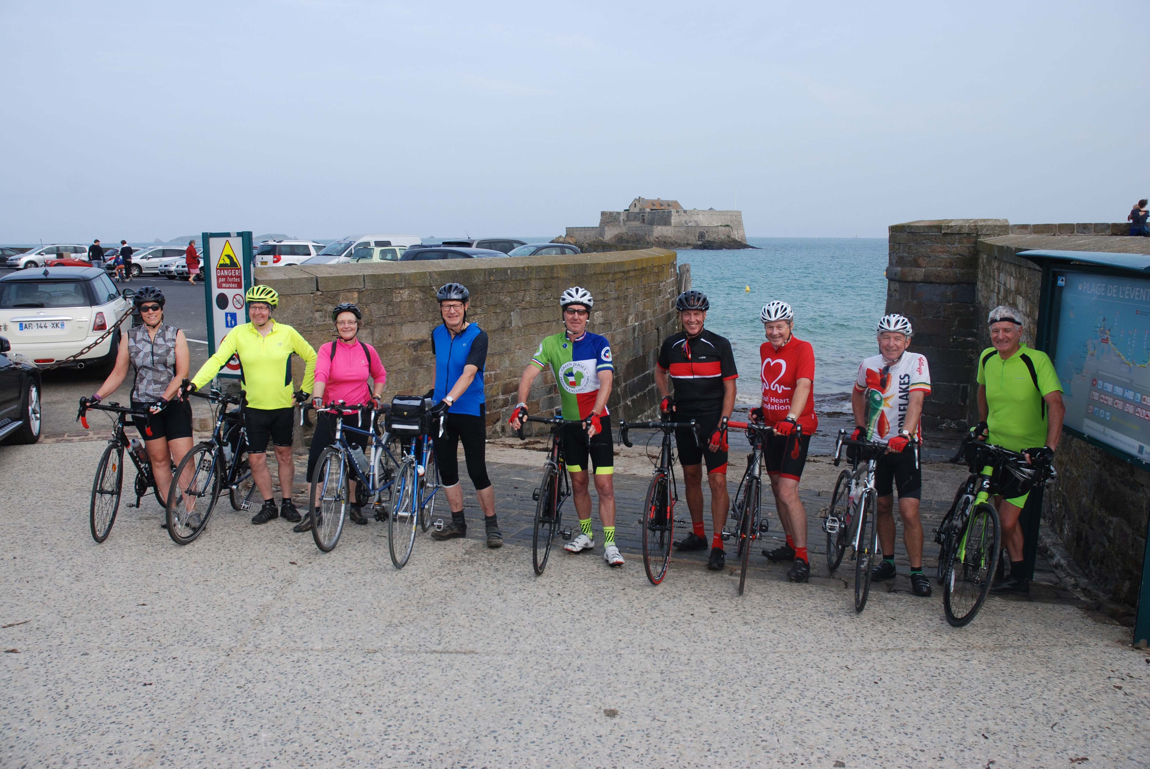 Setting off from St Malo on our cycling tour of Brittany