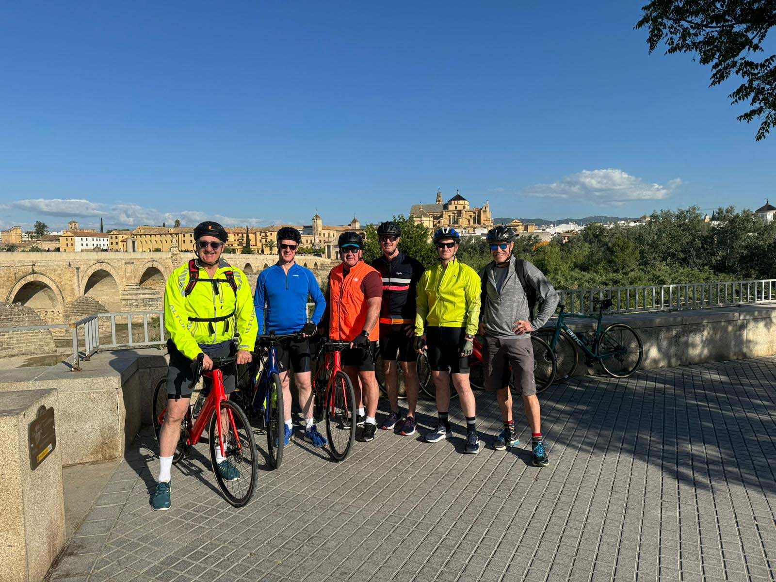 Cordoba, the Roman bridge and the Mezquita behind