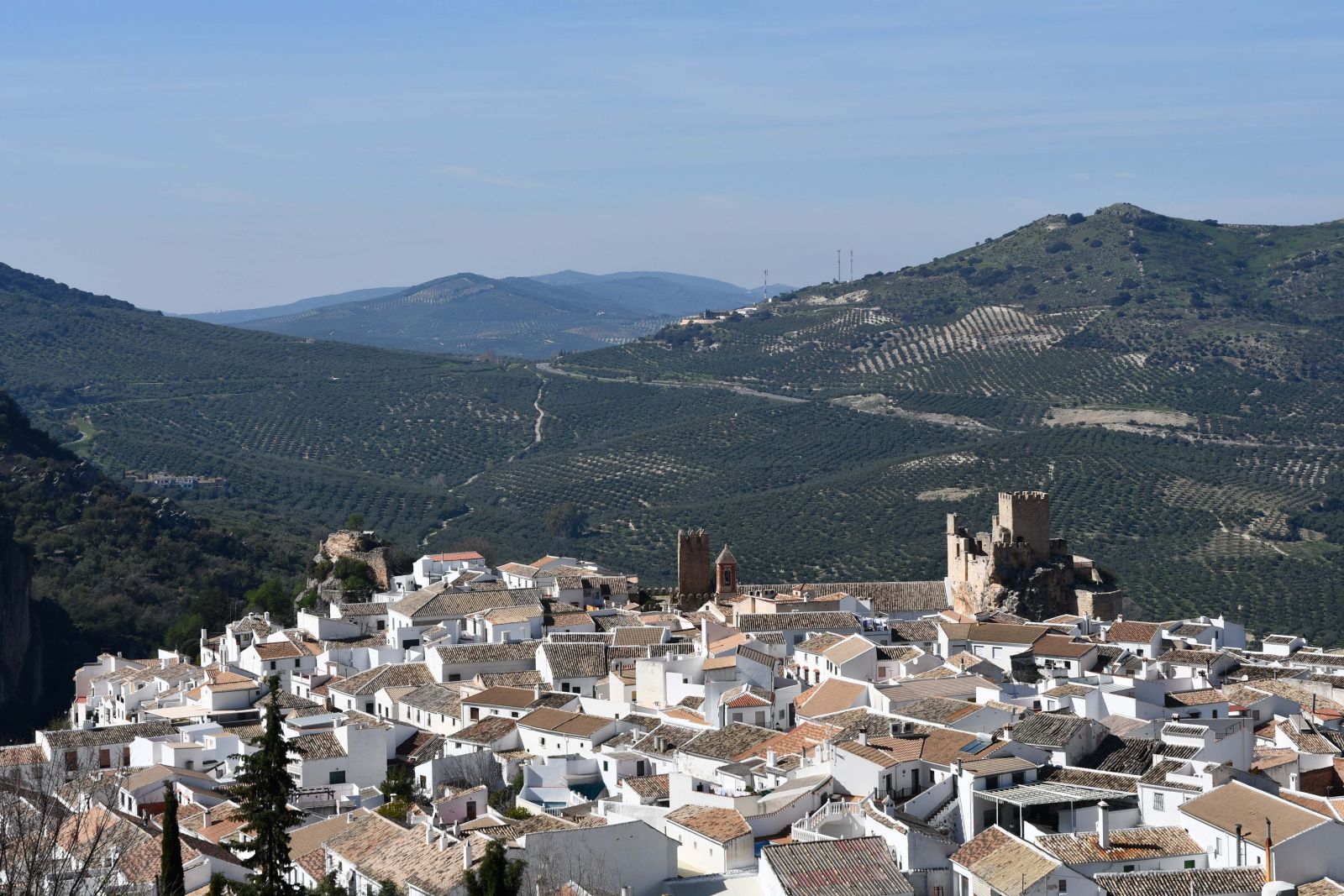 One of the many white villages we pass