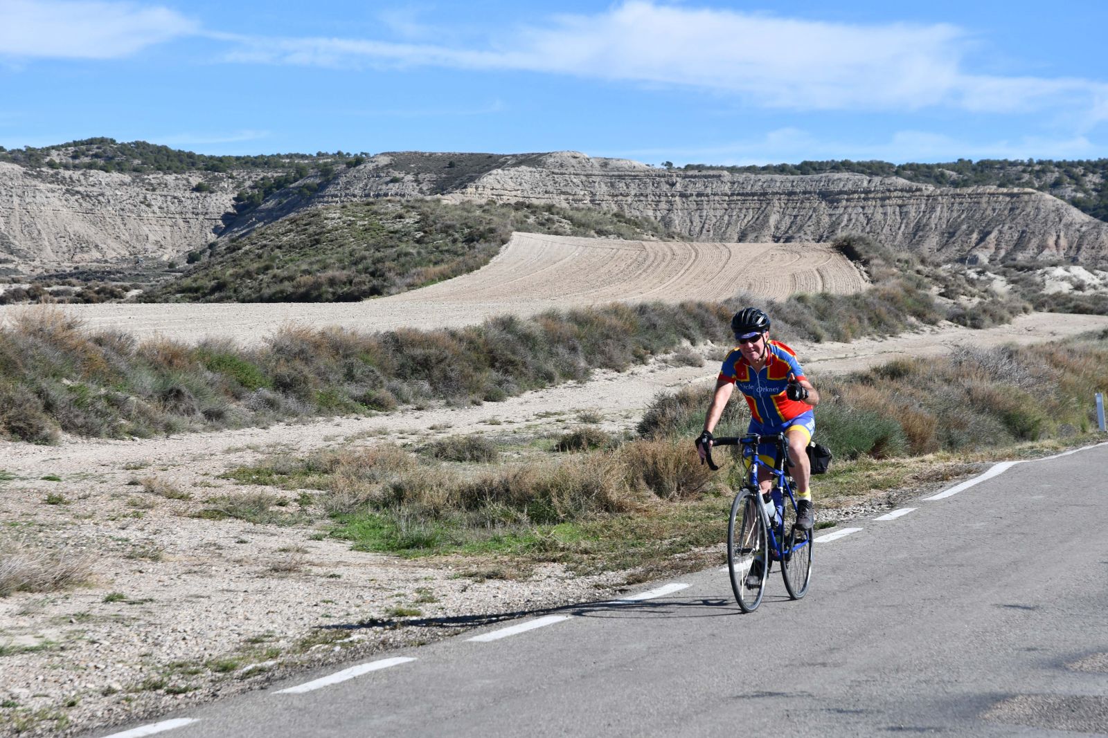 Cycling through the Aragon region on deserted roads