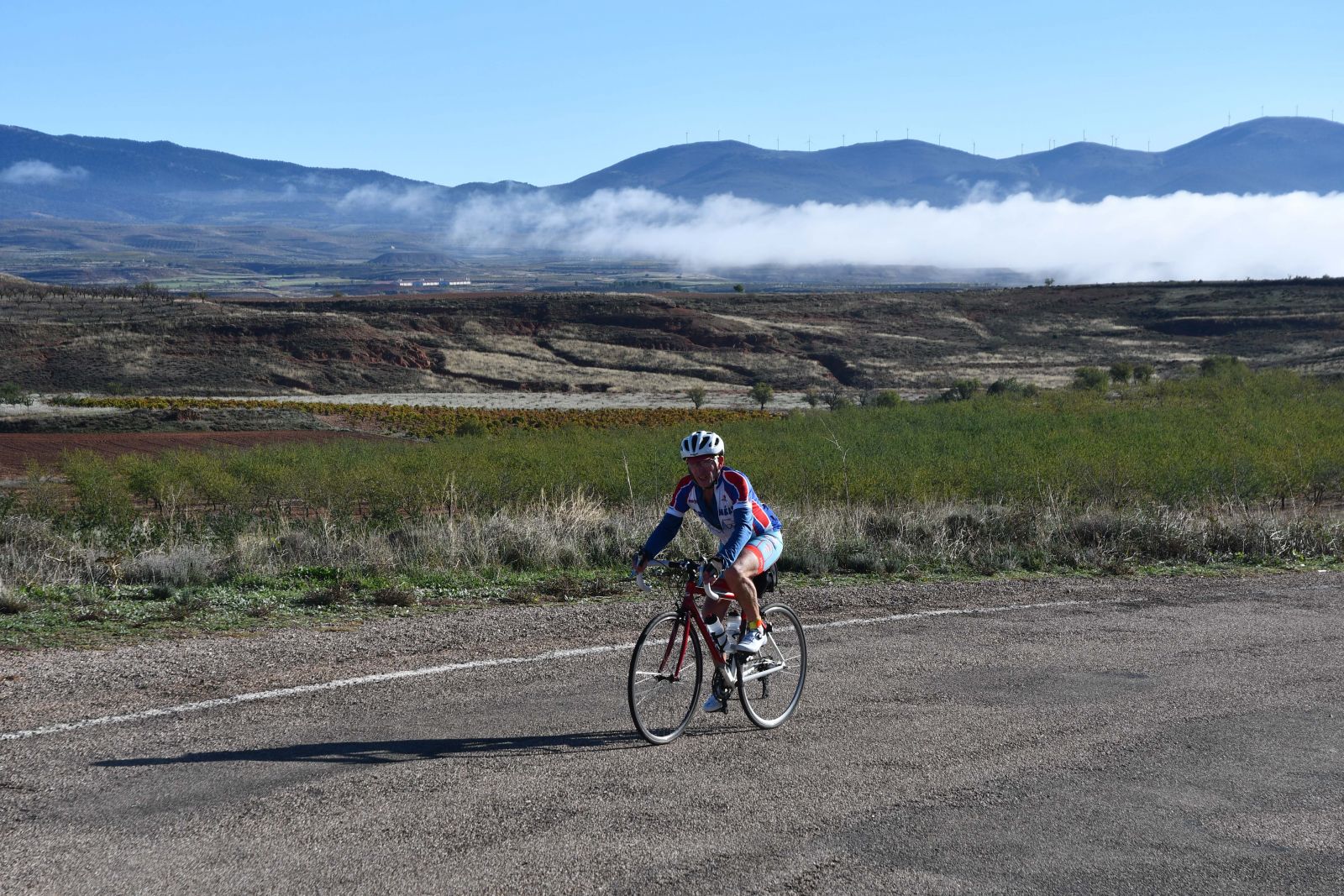 Wonderful scenery cycling in Spain