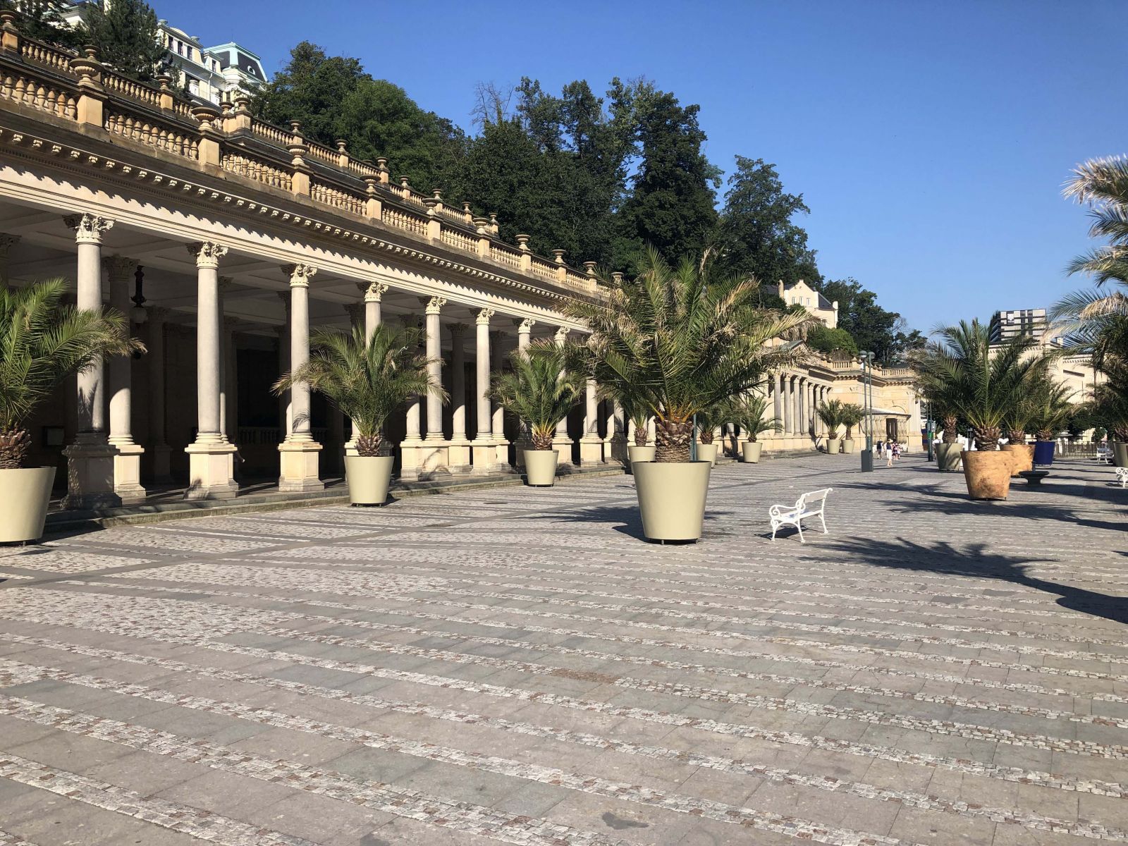 The famous spa at Karlovy Vary, one of seven.