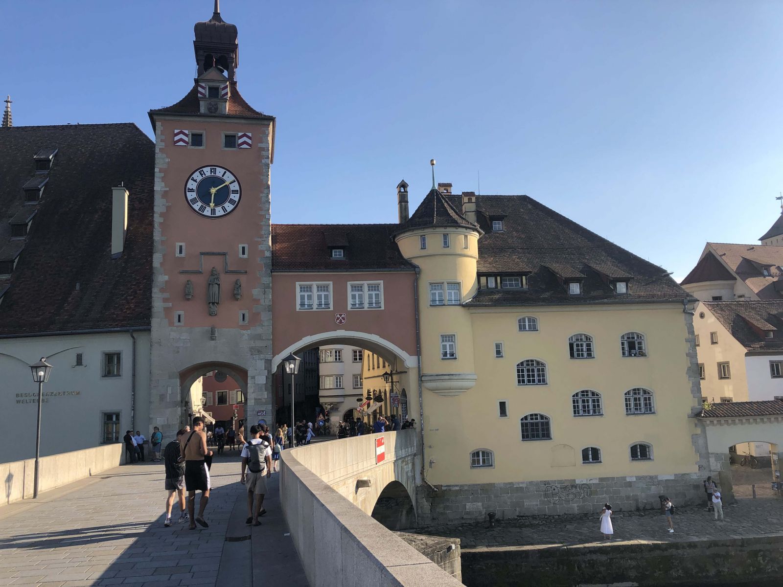 The entrance to the mediaeval heart of Regensburg, one of our stops.