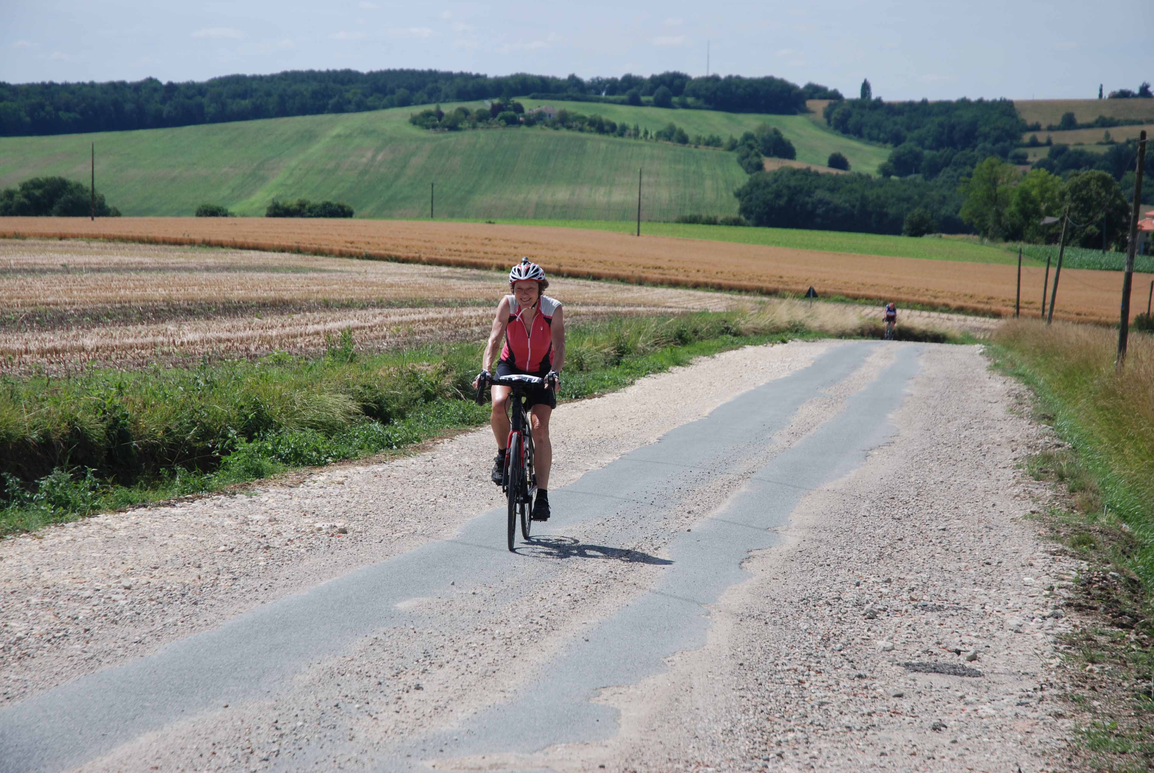 Rolling countryside cycling through the ancient kingdom of Gascony