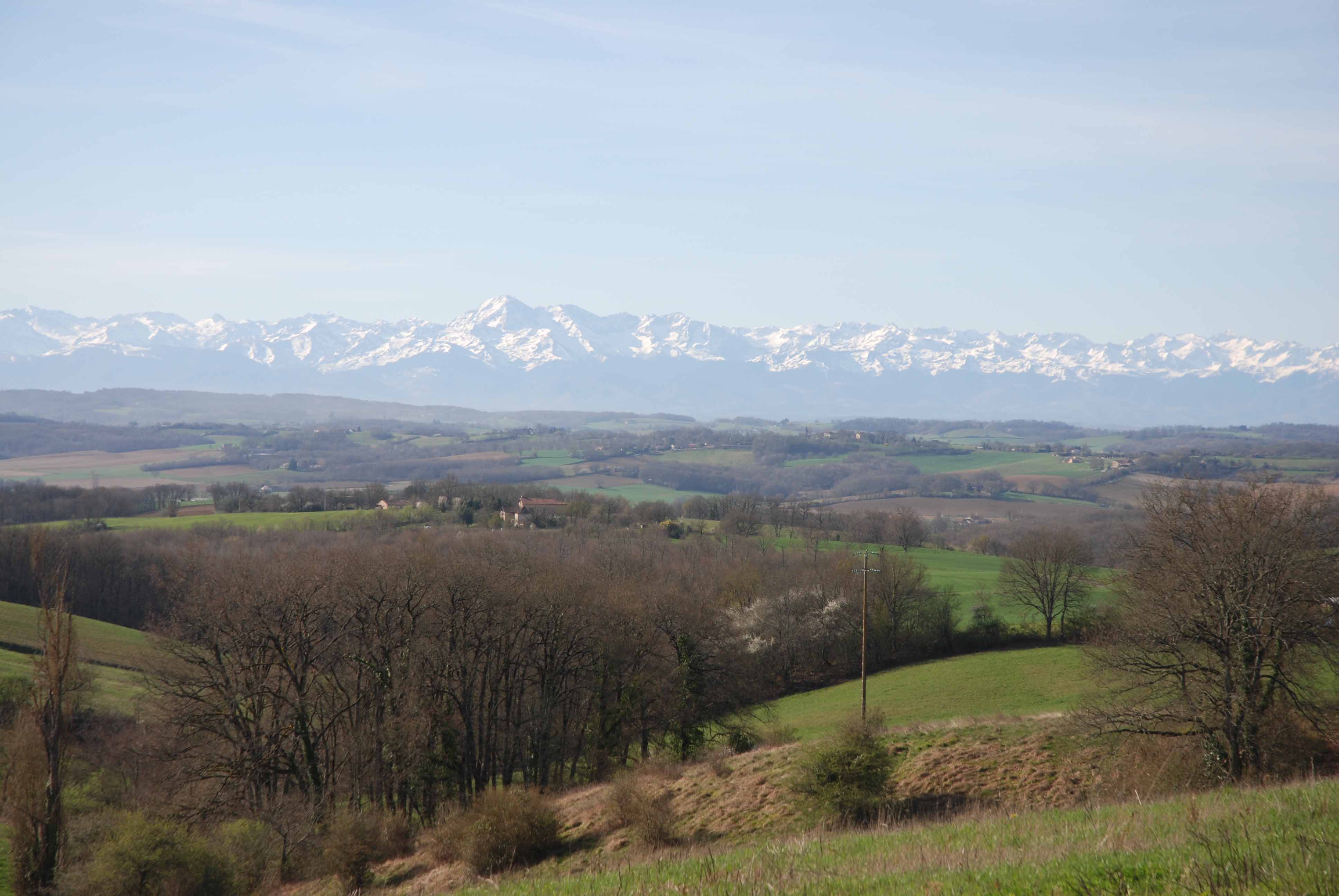 Cycling towards the majestic Pyrenees