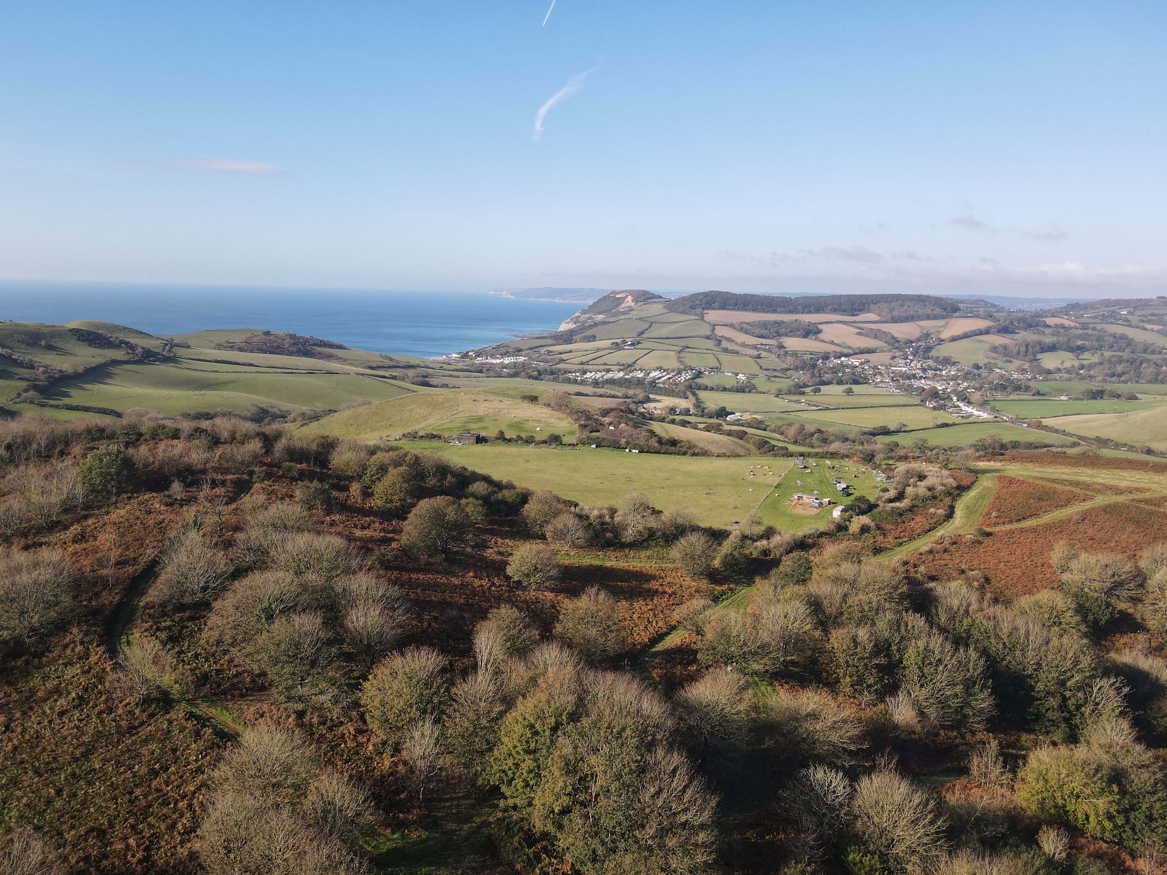 Looking back towards Charmouth and Lyme Regis