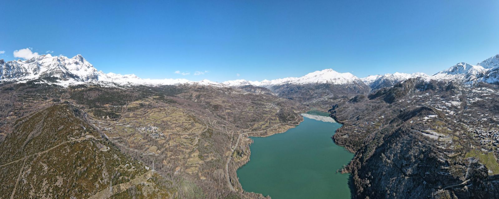 Pyrenean panorama looking back towards the Col du Portalet, our crossing point