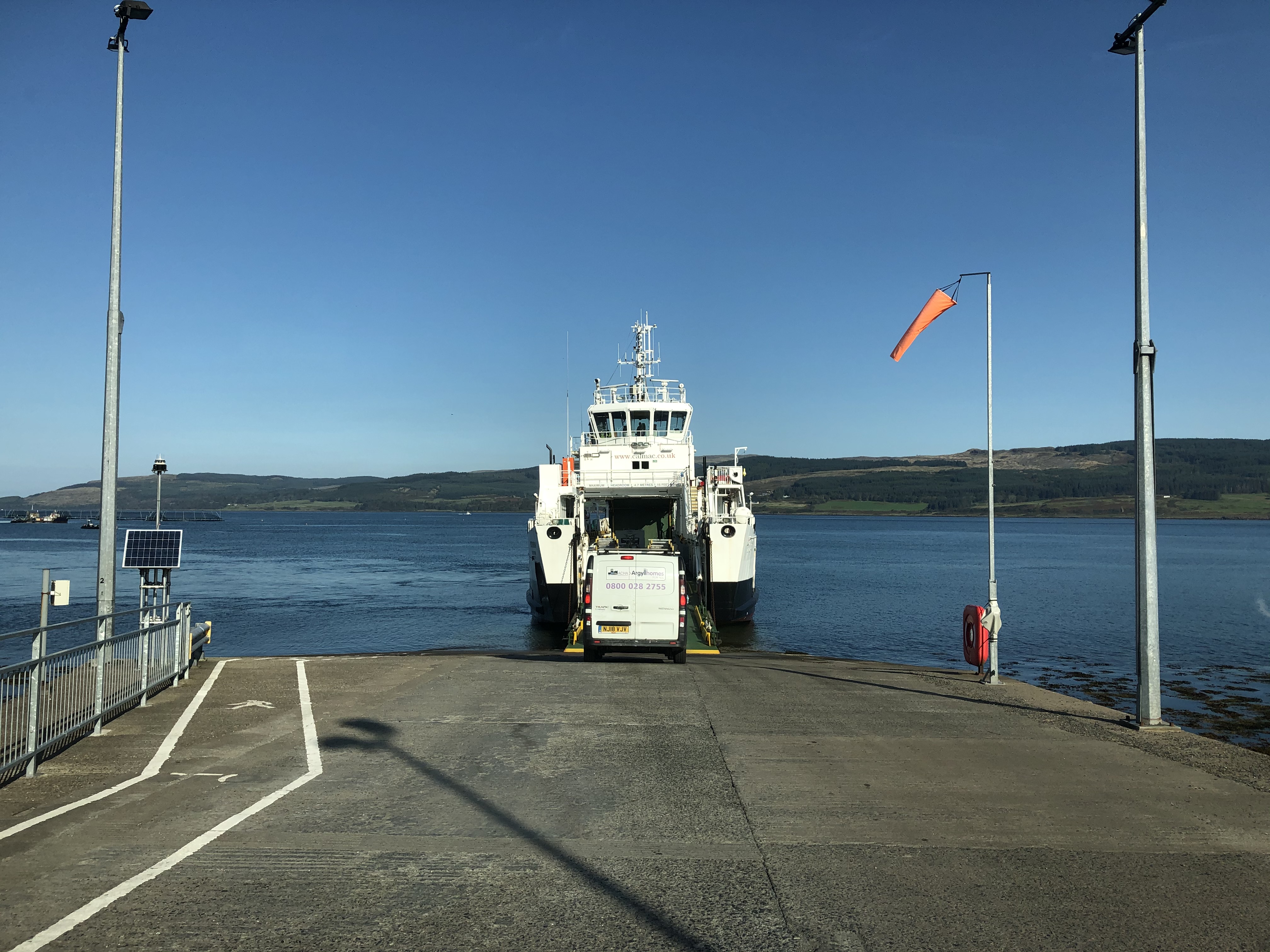 Boarding the ferry