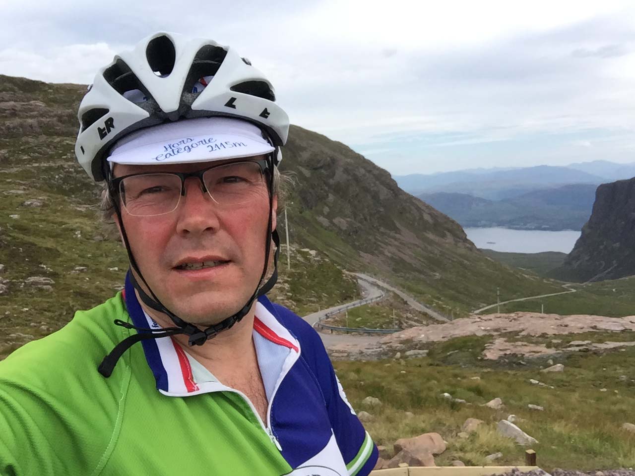 At the top of the legendary Applecross climb (optional!)