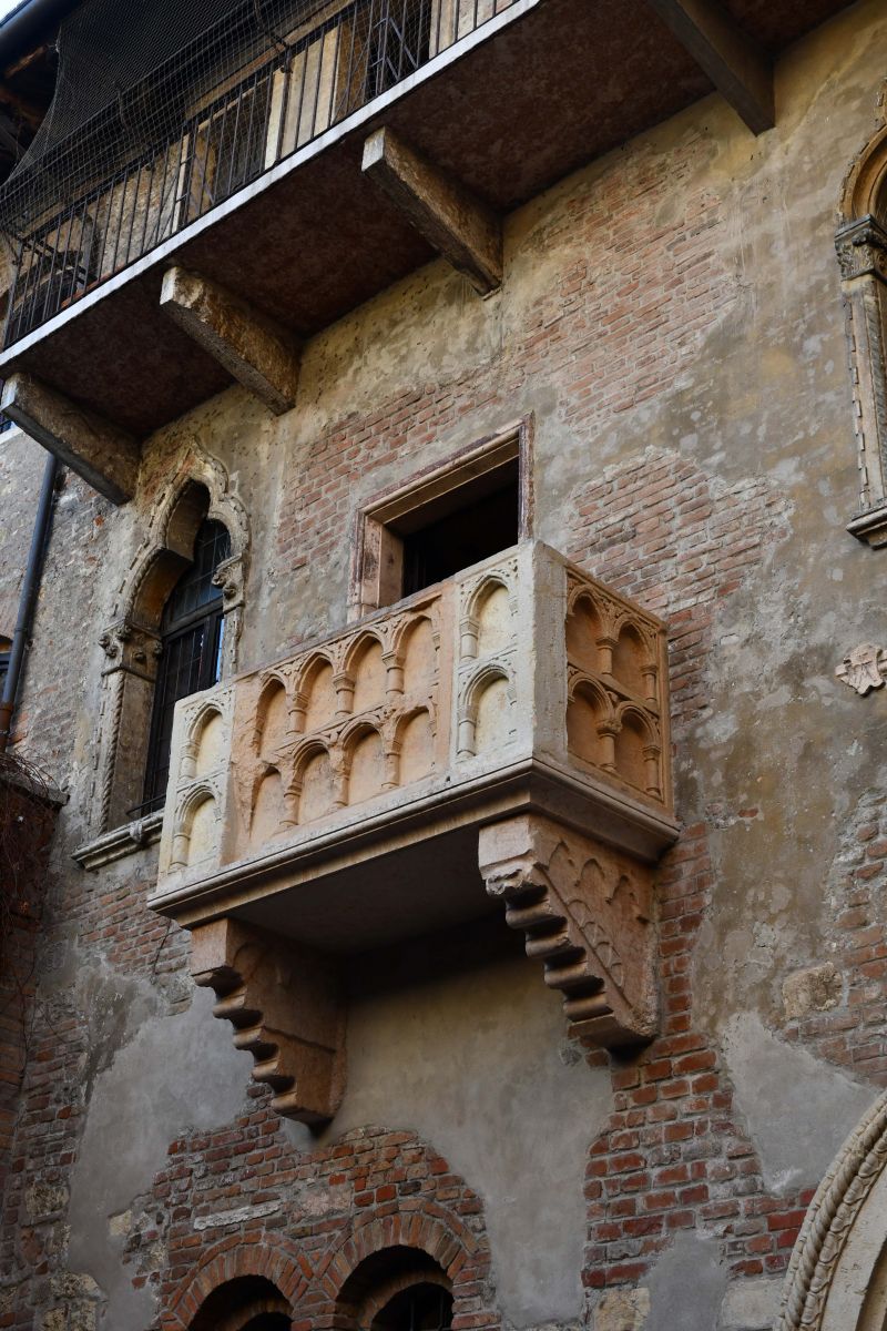 Juliet's balcony in wonderful Verona