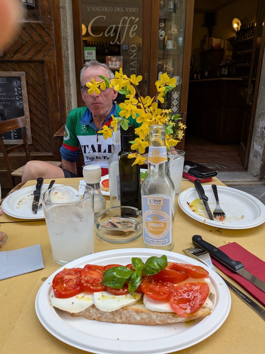 Lunchtime on our Italian adventure