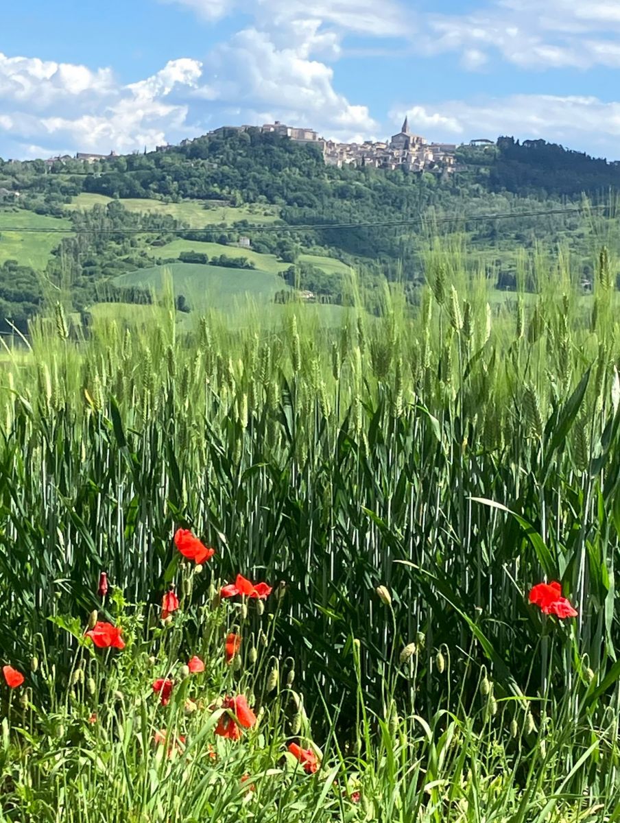 Our destination for the night on our cycle ride through Italy