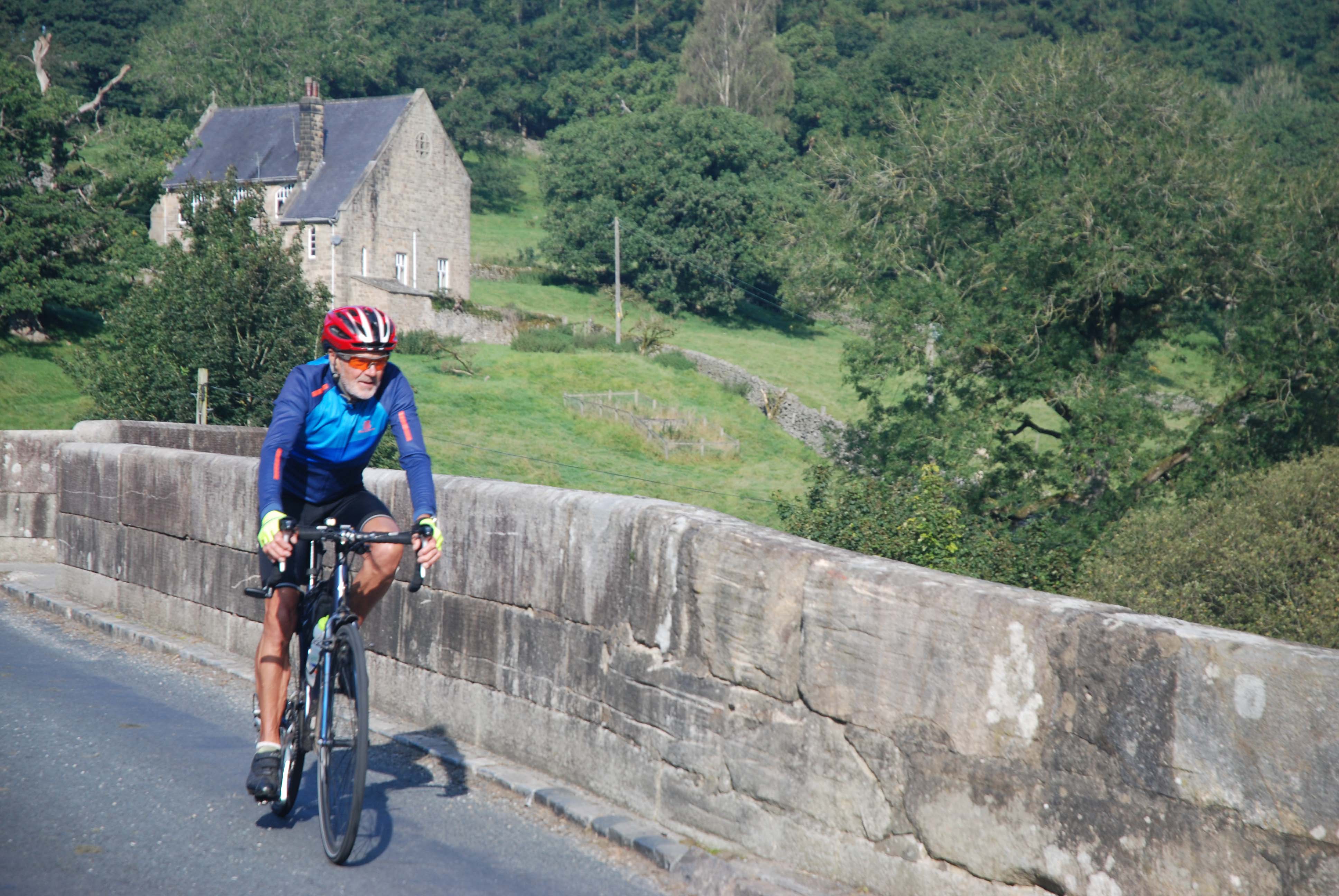 Crossing the river at Bolton Abbey