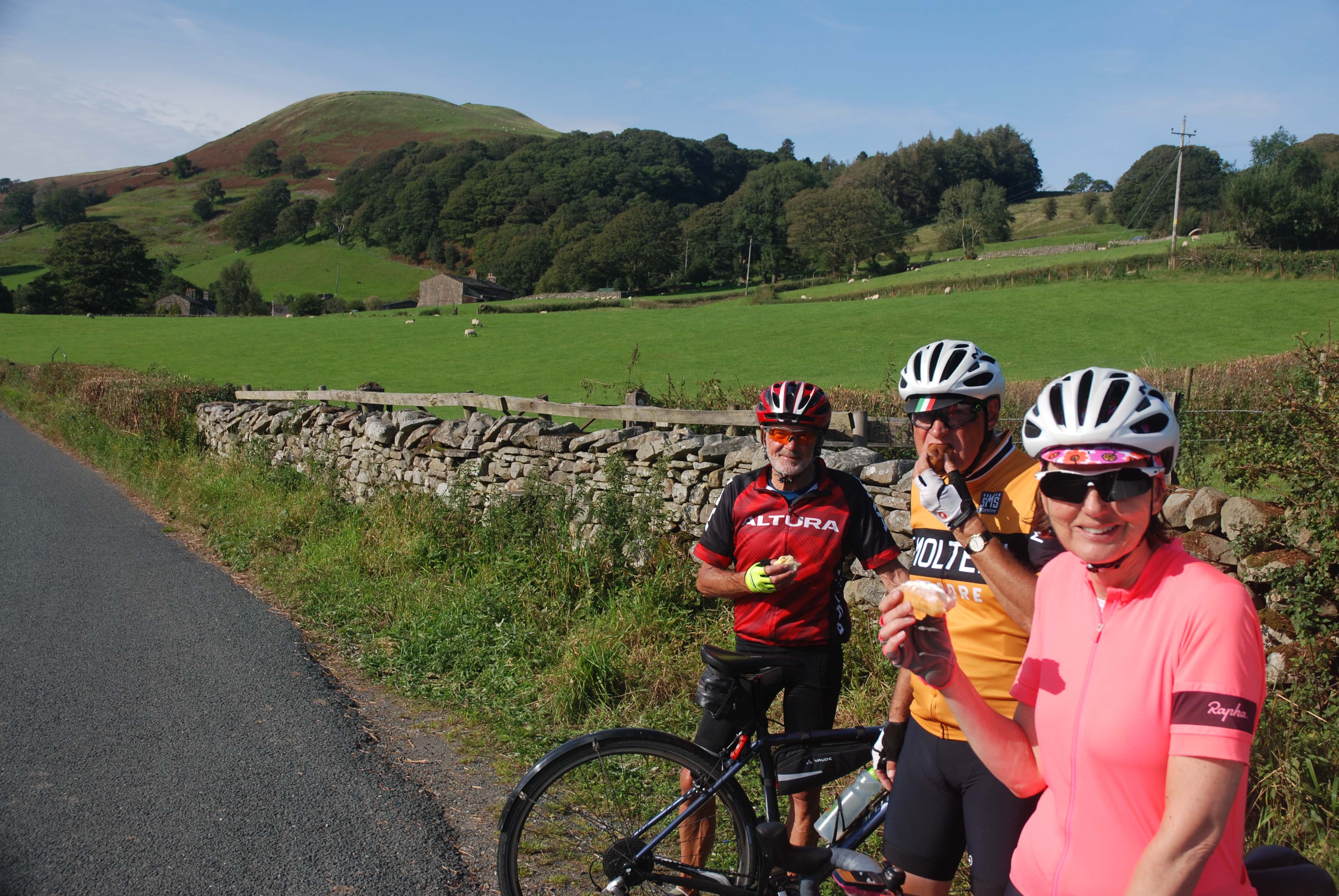 Some of our riders at the half way point to John O Groats!