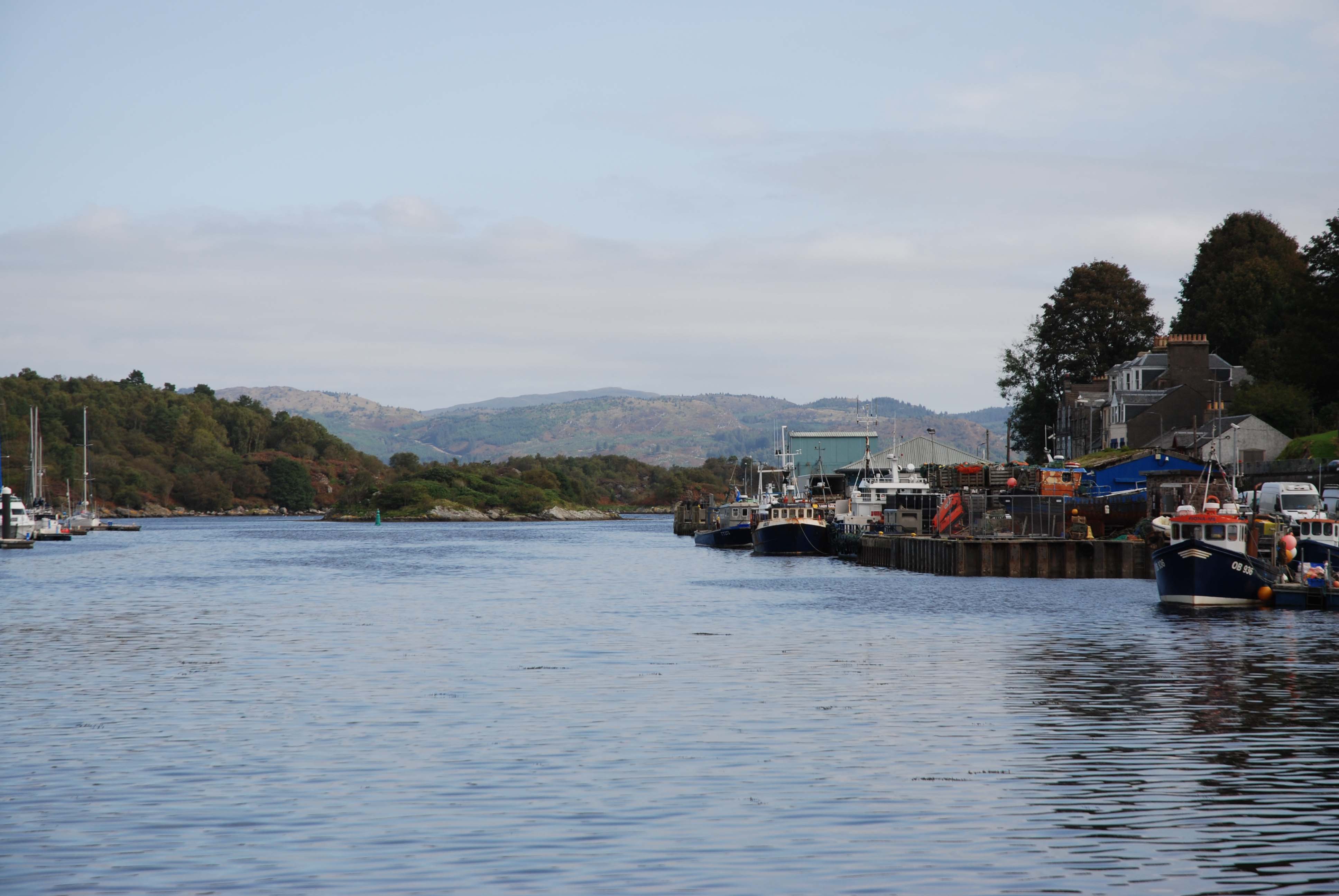 A typical Scottish harbour scene