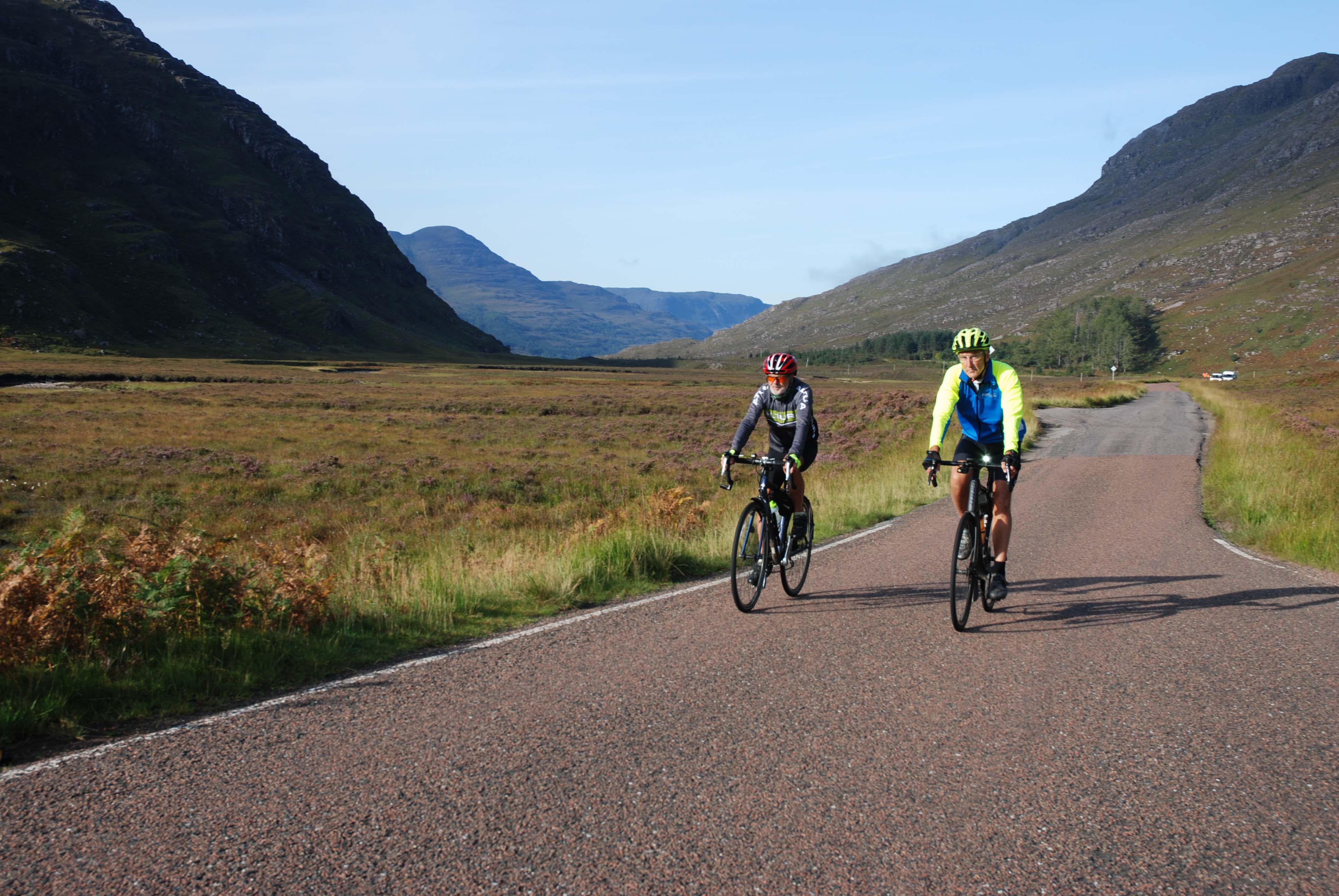 Delightful cycling up the glen