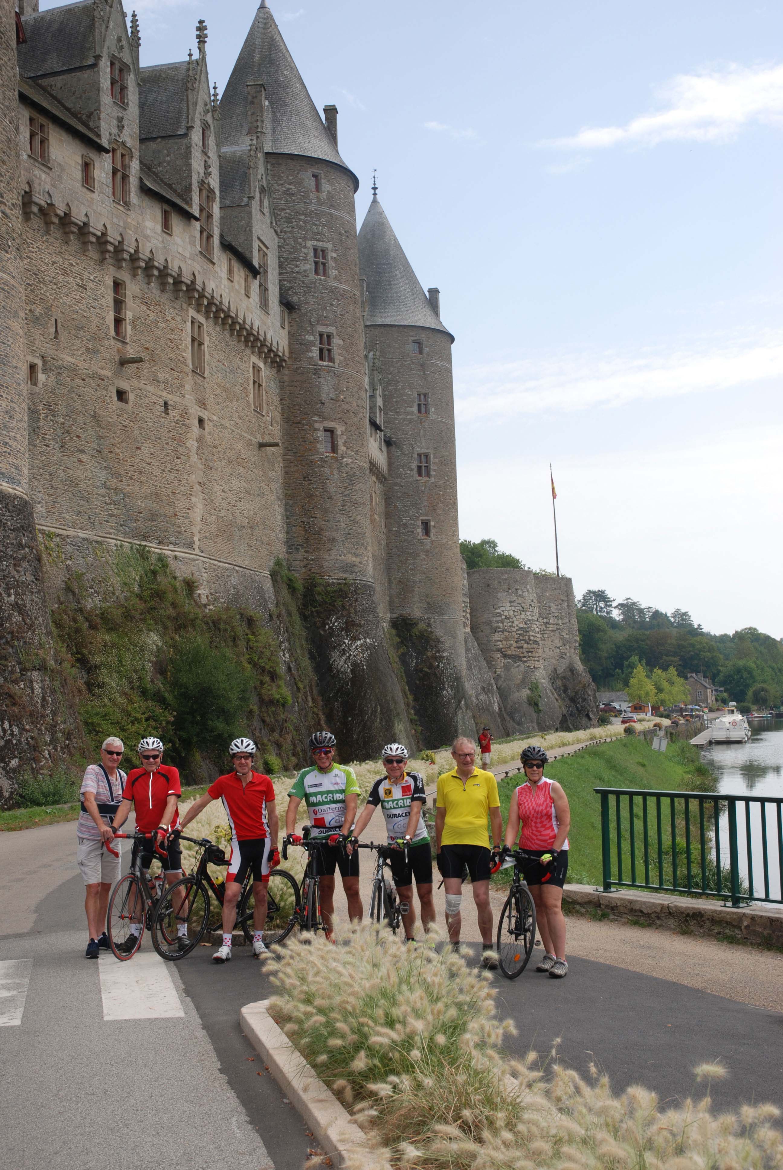 Cycling along the Nantes Brest canal in Josselin