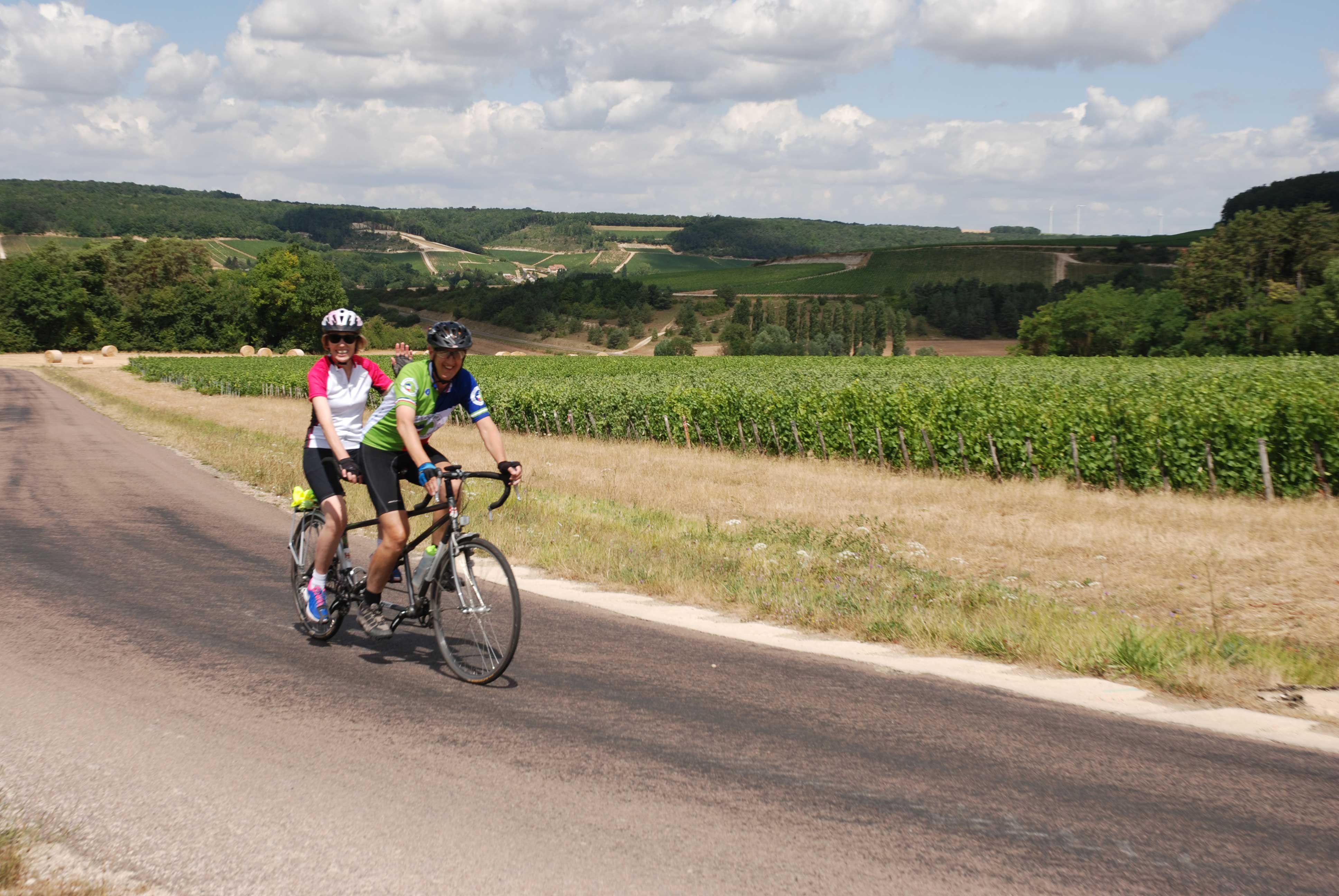 Tandem in champagne