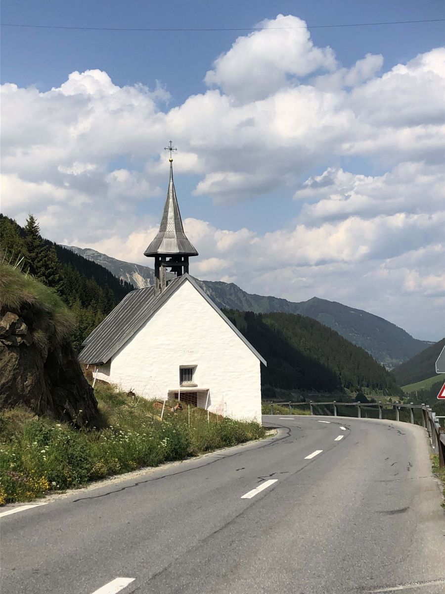 Pretty swiss chapel near the start of Eurovelo 15