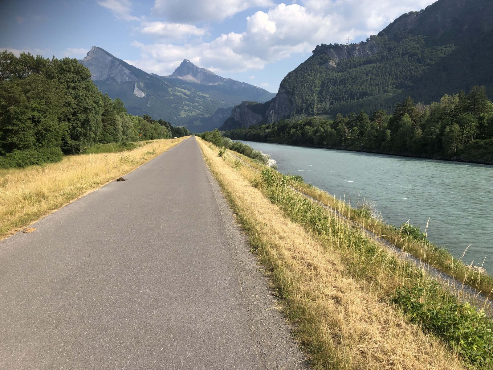 Fantastic surfaces as the route passes Lichtenstein