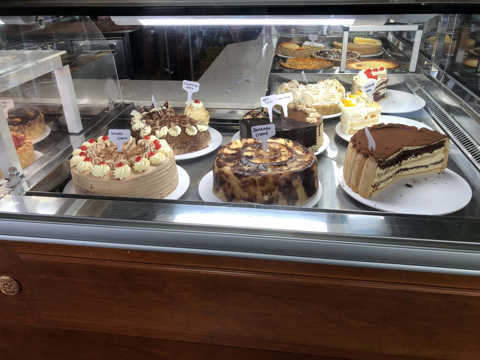 German cake and coffee shops - a great feature of the route!