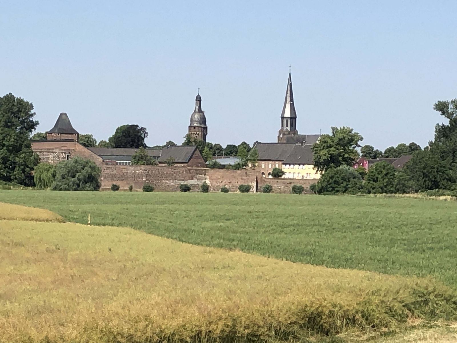 Pretty walled town near Duisberg