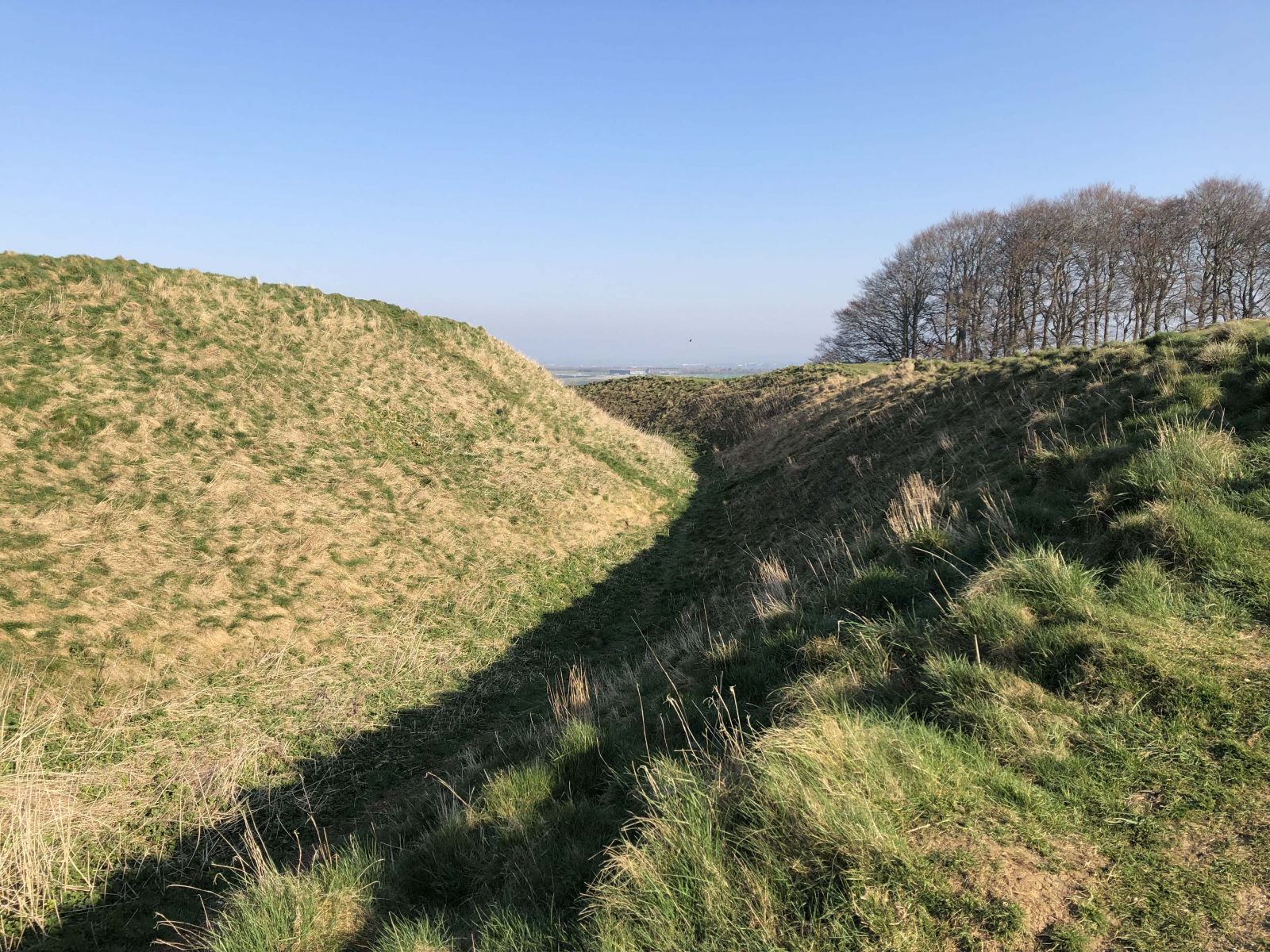 Barbury Castle - one of a number of hillforts on the route