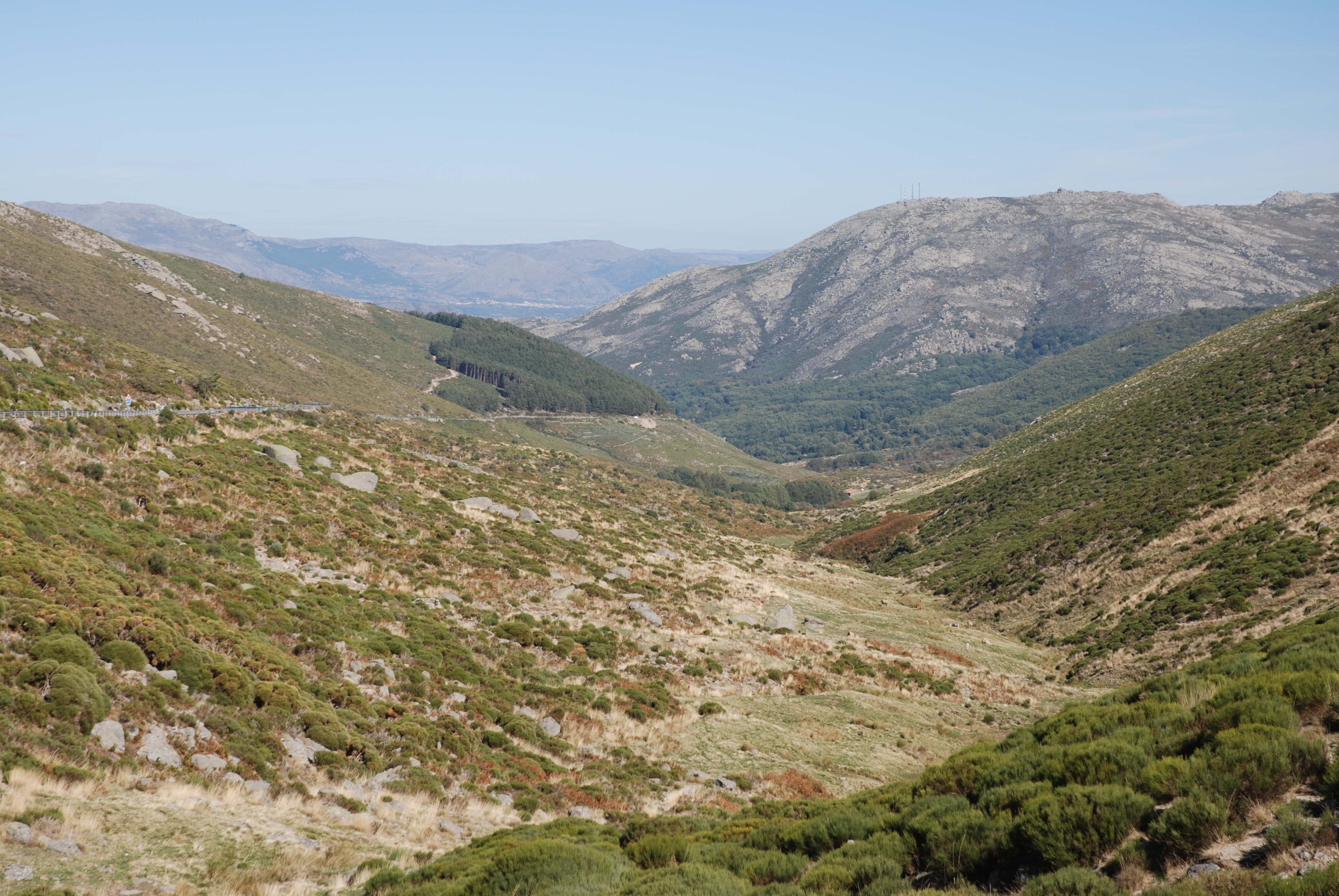 The Puerto de Serranallis, looking north.