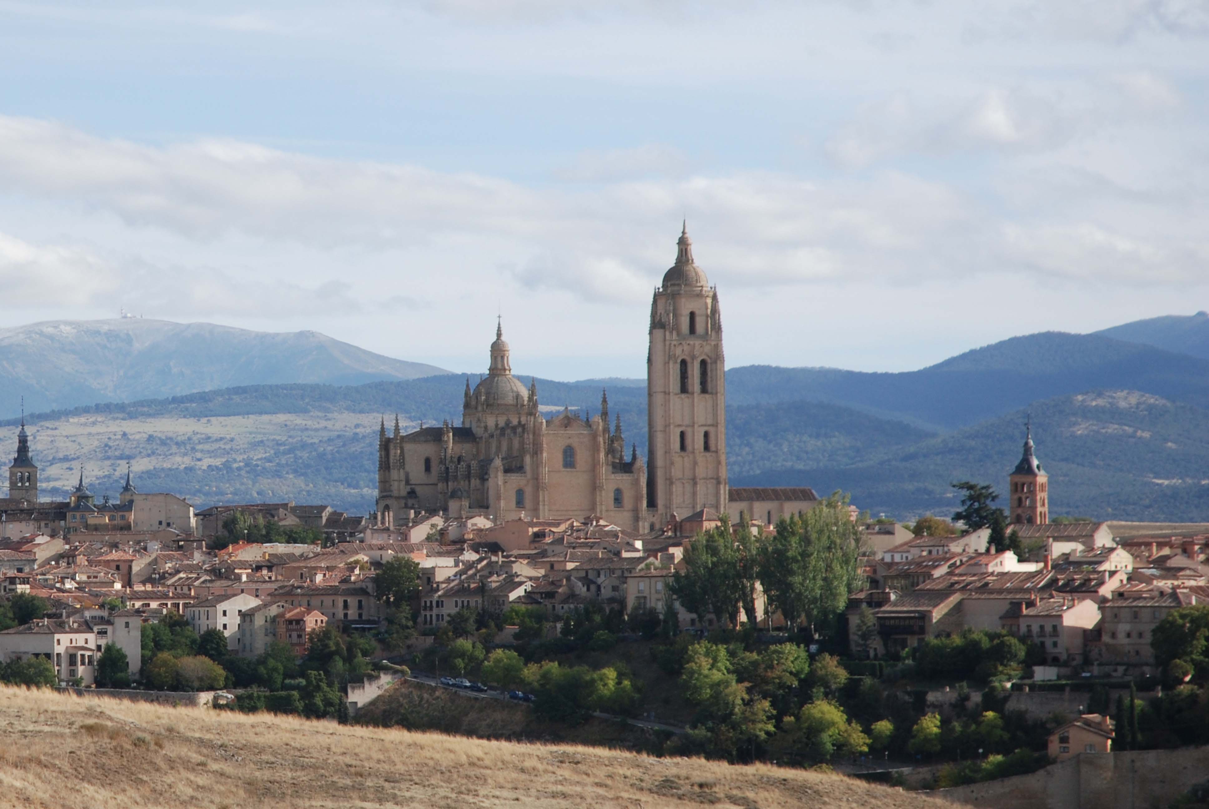 Beautiful skyline of Segovia