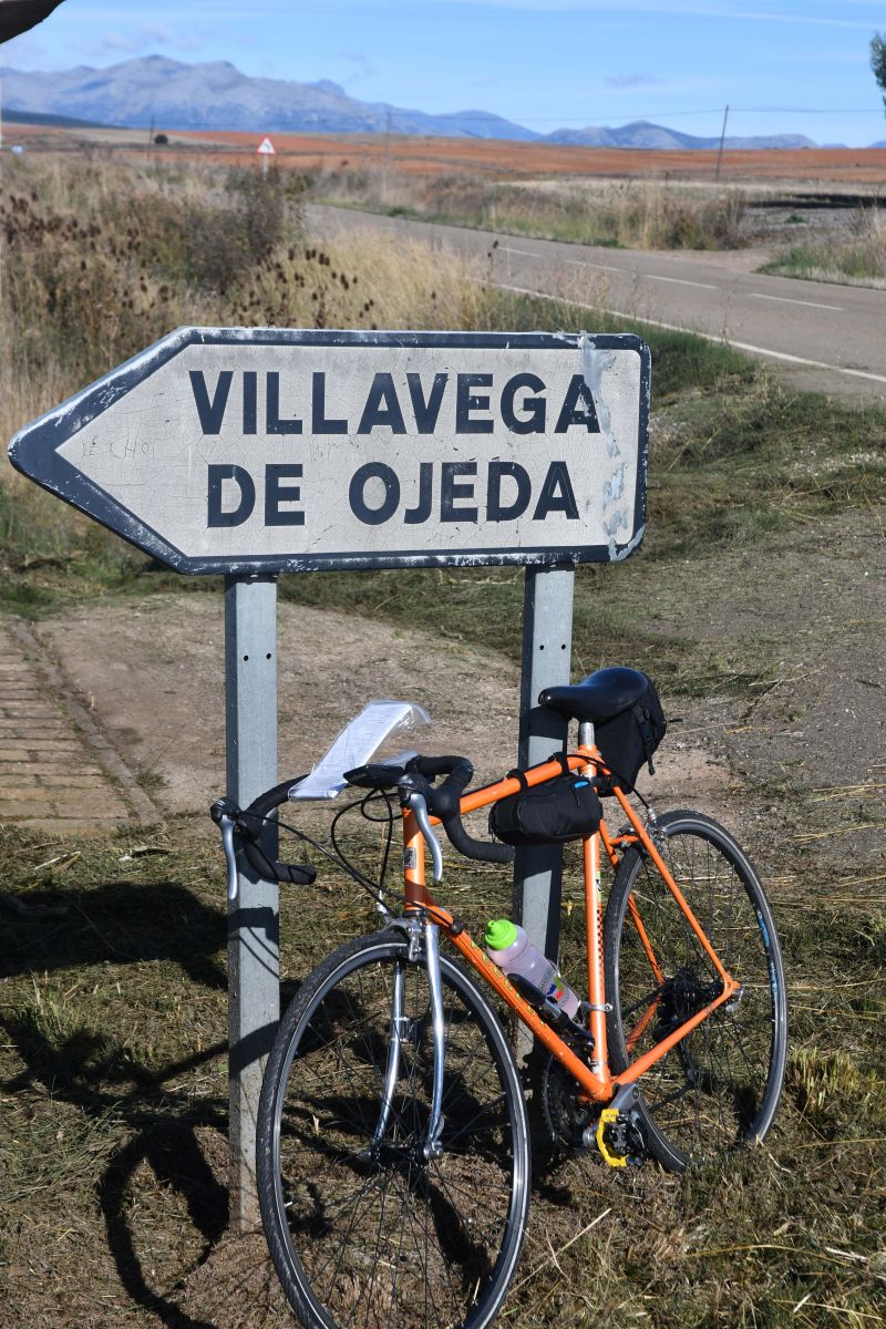 The bike having a short breather at the coffee stop