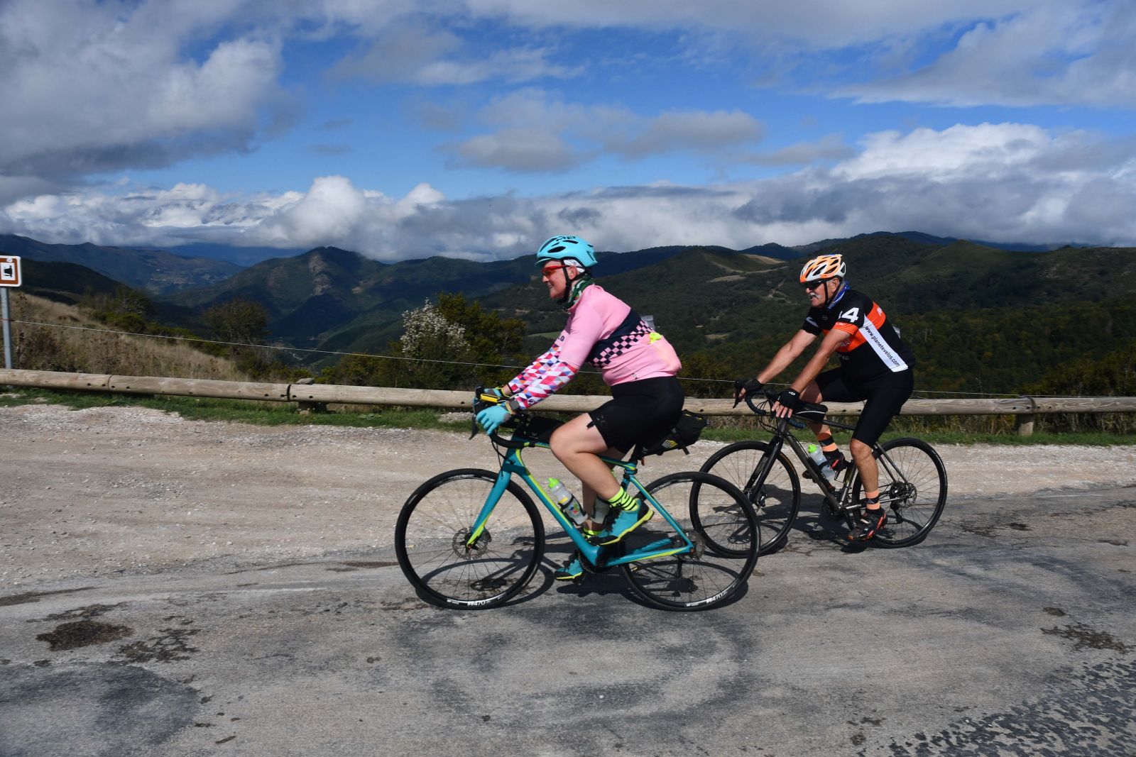 The clouds lifting for a coffee stop with a view!