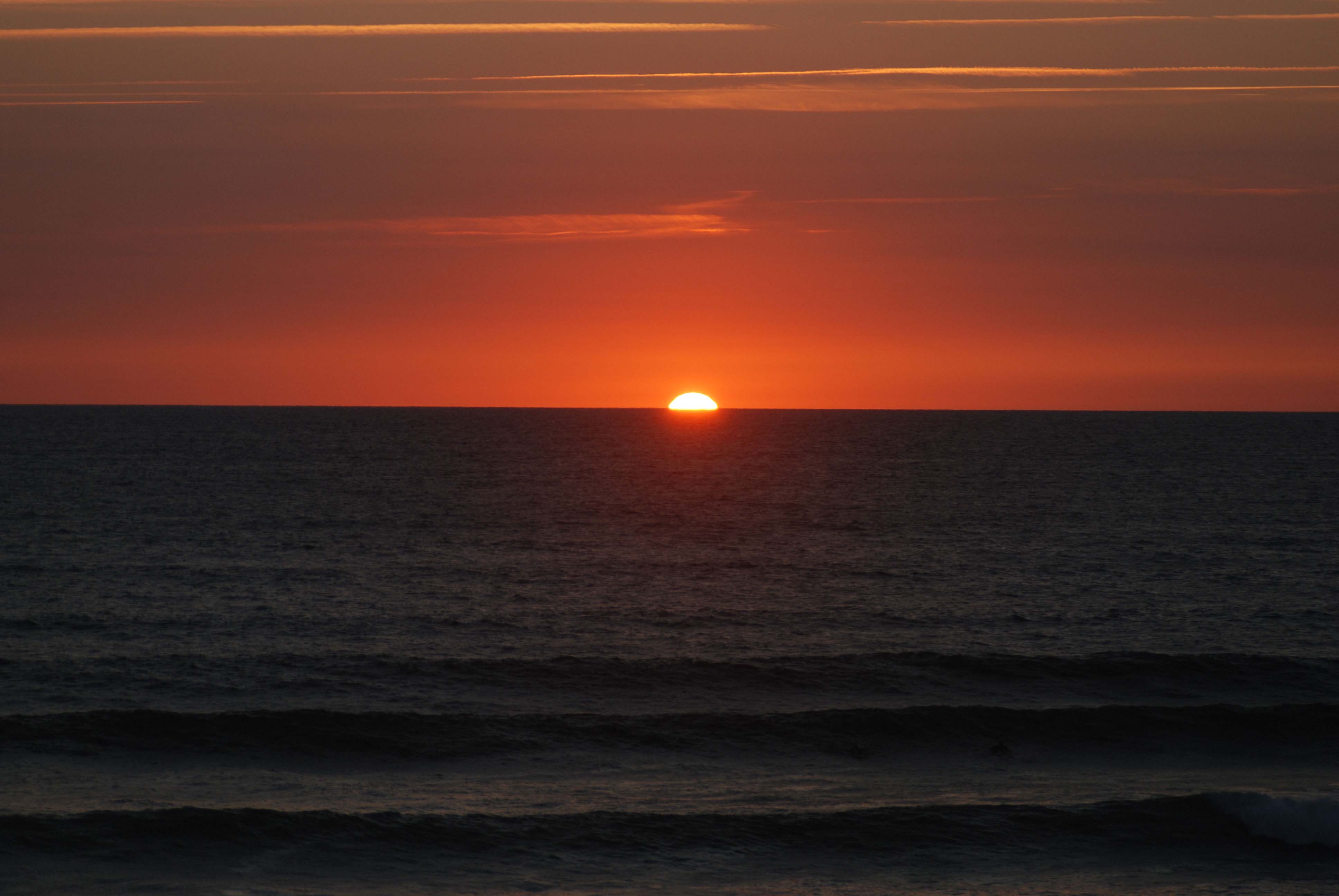 Sunset on the Atlantic coast